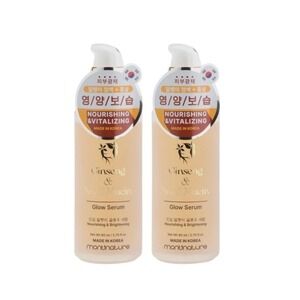 2 Pack of Montnature Glow Serum Ginseng and Snail Mucin Brightening Toner